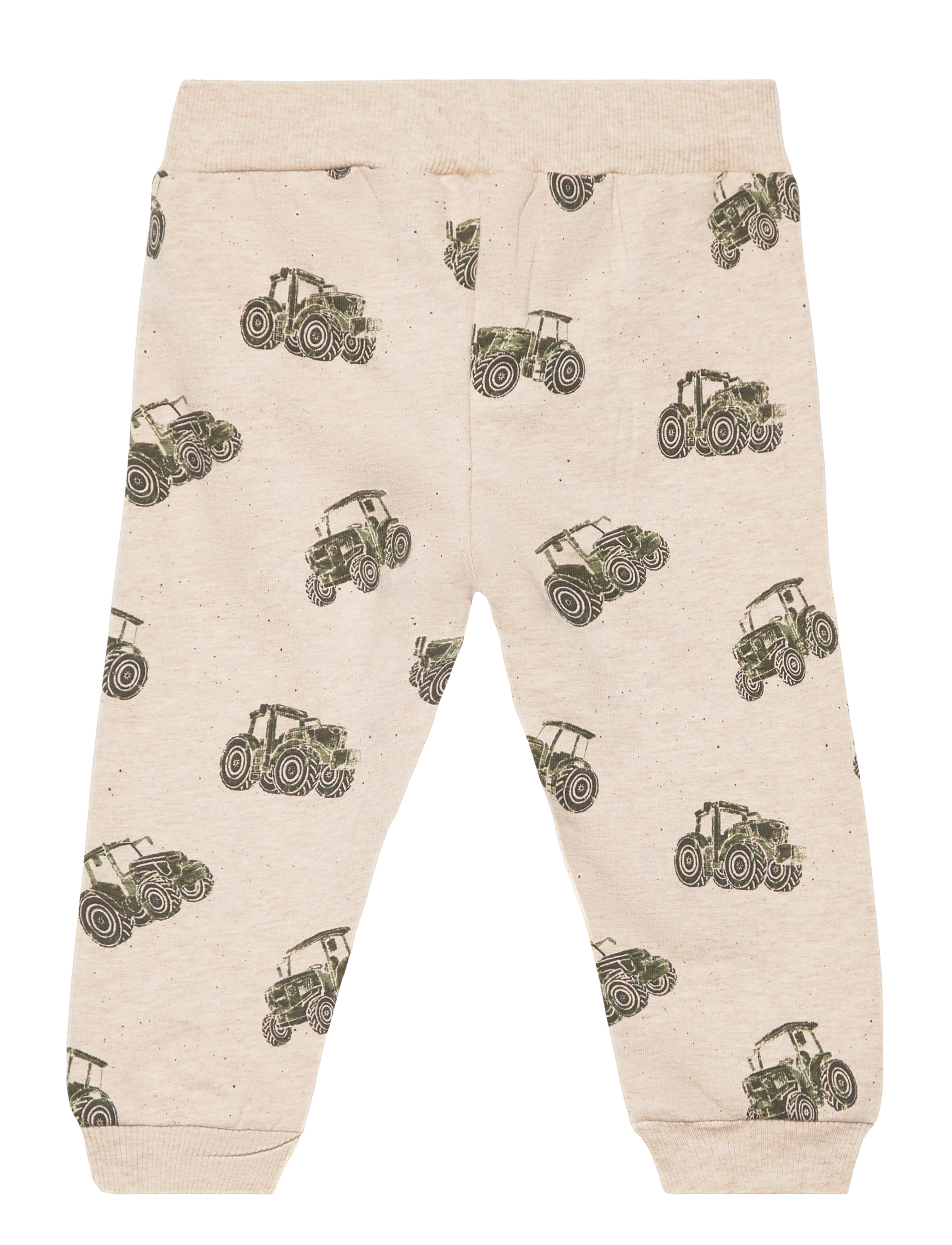 Minymo - Pants Sweat AOP - sand melange - 1