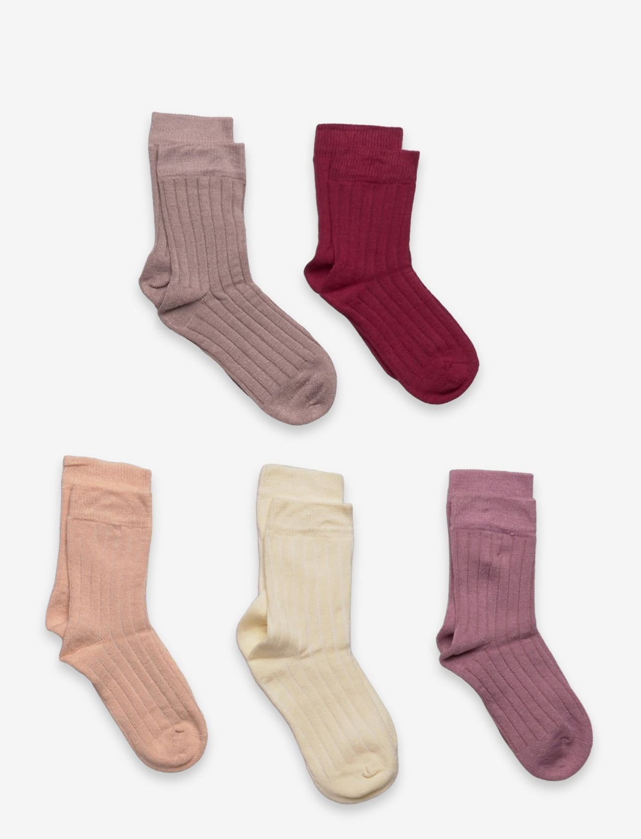 Minymo - Ankle sock - rib (5-pack) - strümpfe - orchid haze - 0