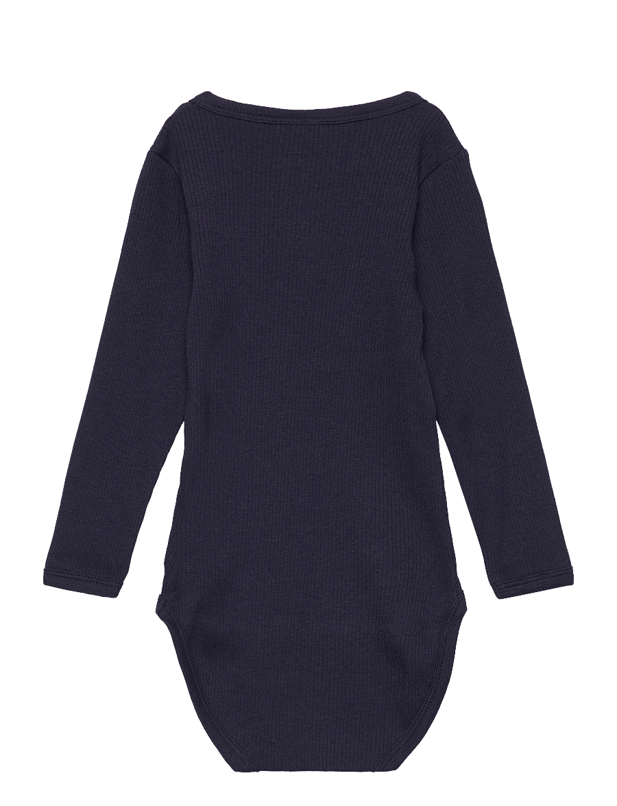 Minymo - Body LS Rib - langärmelige bodys - dark navy - 1