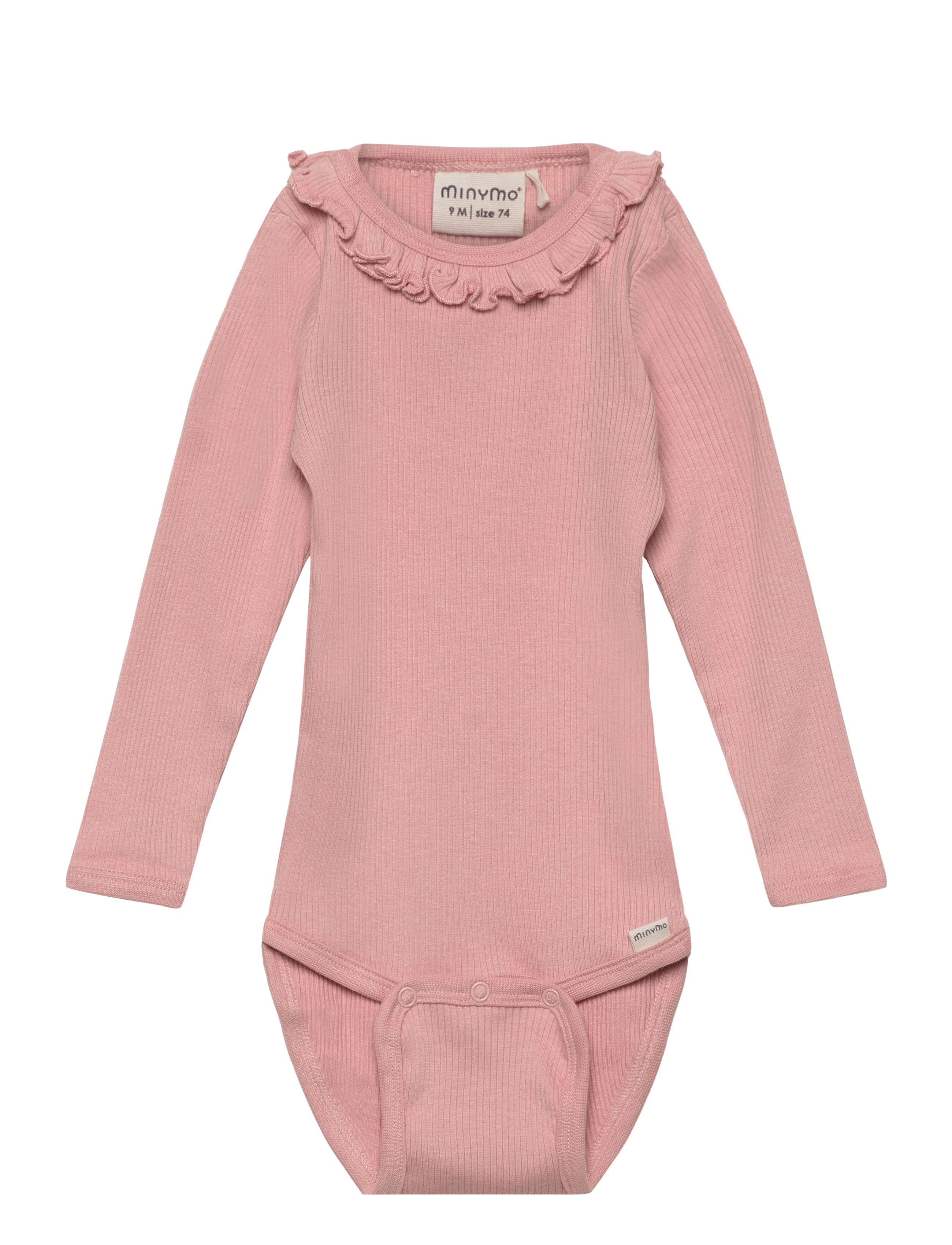 Minymo Body LS Rib - Bodid - MISTY ROSE / pink/rose