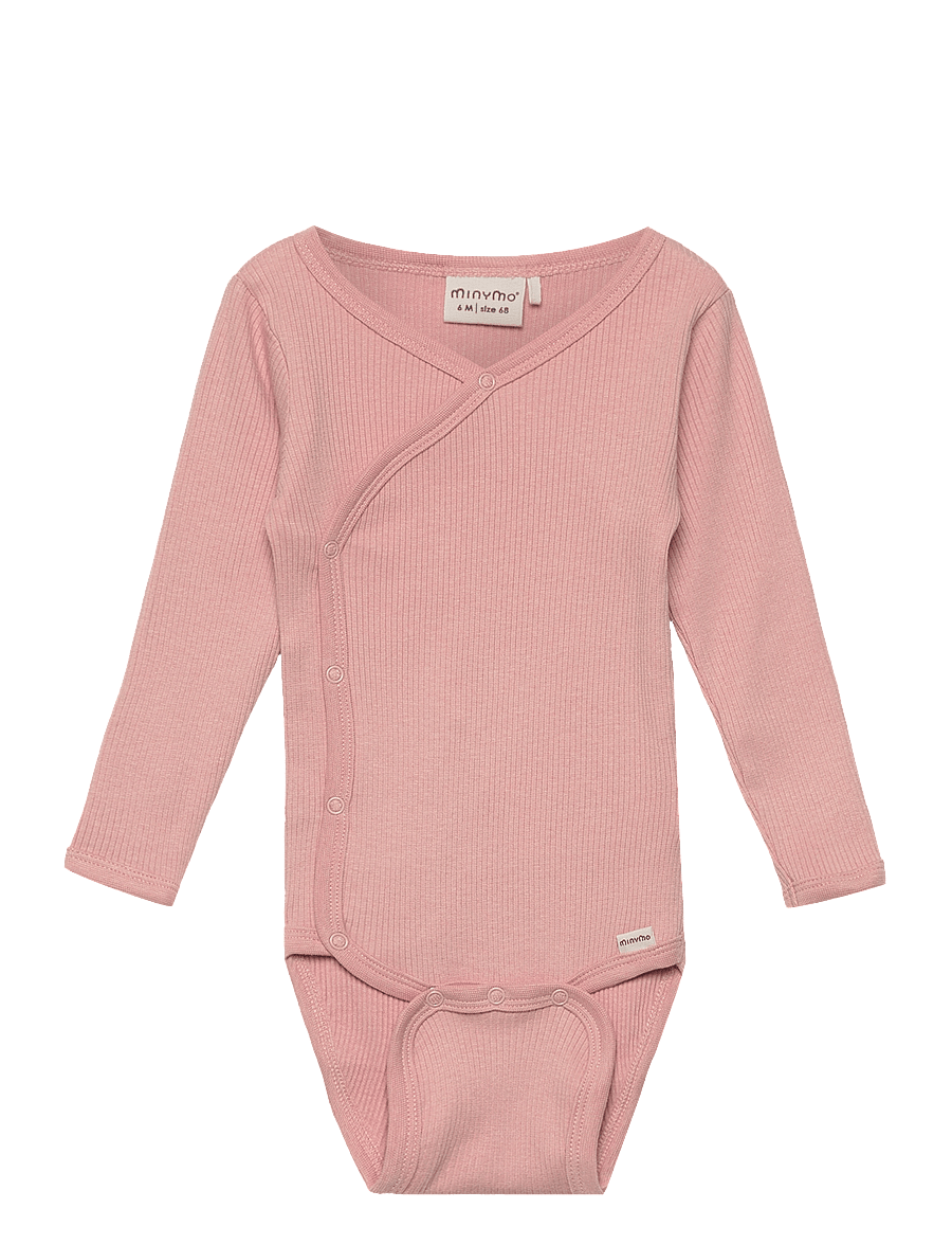 Minymo - Wrap Body LS Rib - einkaufen nach alter von - misty rose - 0