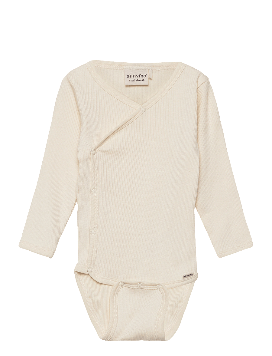 Minymo - Wrap Body LS Rib - einkaufen nach alter von - seedpearl - 0