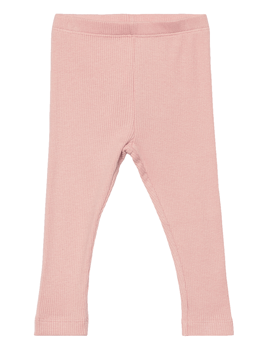 Minymo - Leggings Rib - leggings - misty rose - 0