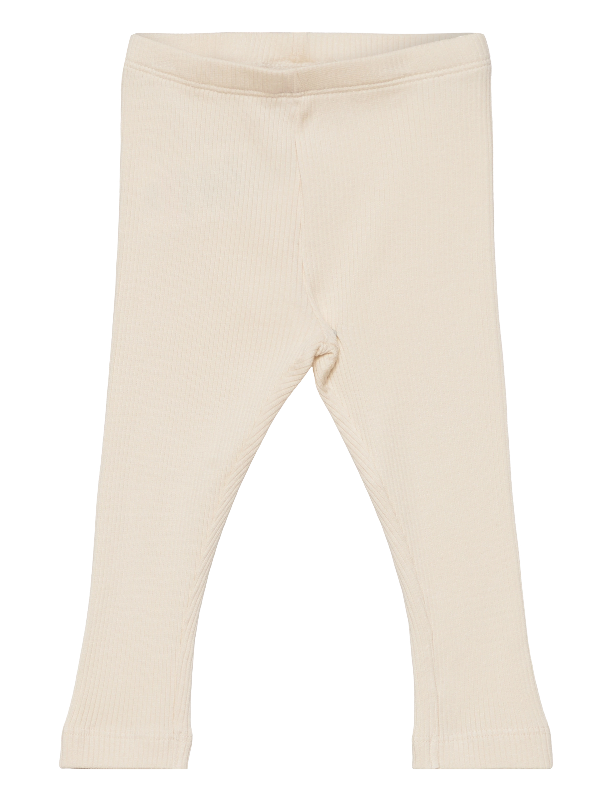 Minymo Leggings Rib, 92, Unterteile, Creme - Leggings, Kinder