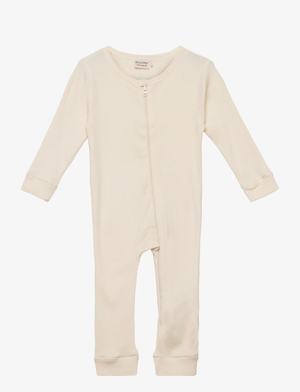 Minymo - Jumpsuit LS Rib - langärmelig - seedpearl - 0