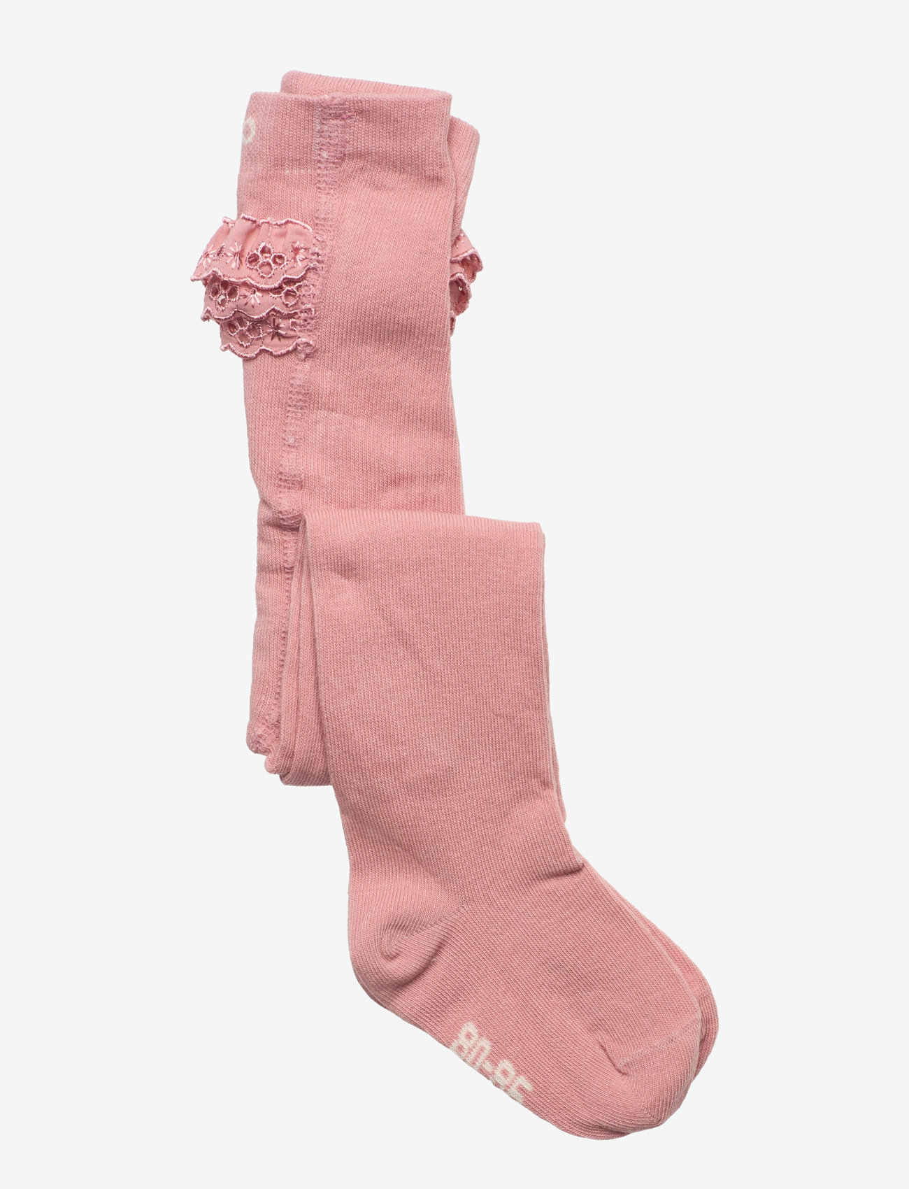 Minymo - Stocking w. Lace - efterårstøj - rose cloud - 0