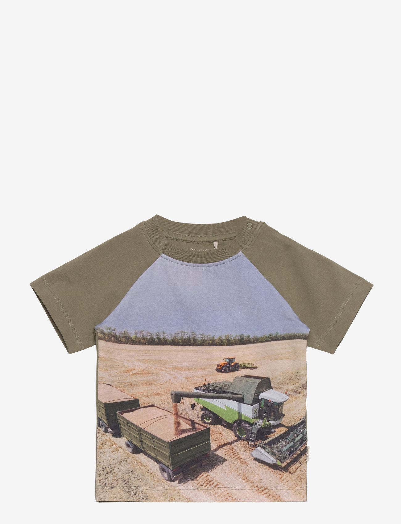 Minymo - T-shirt SS - deep lichen green - 0