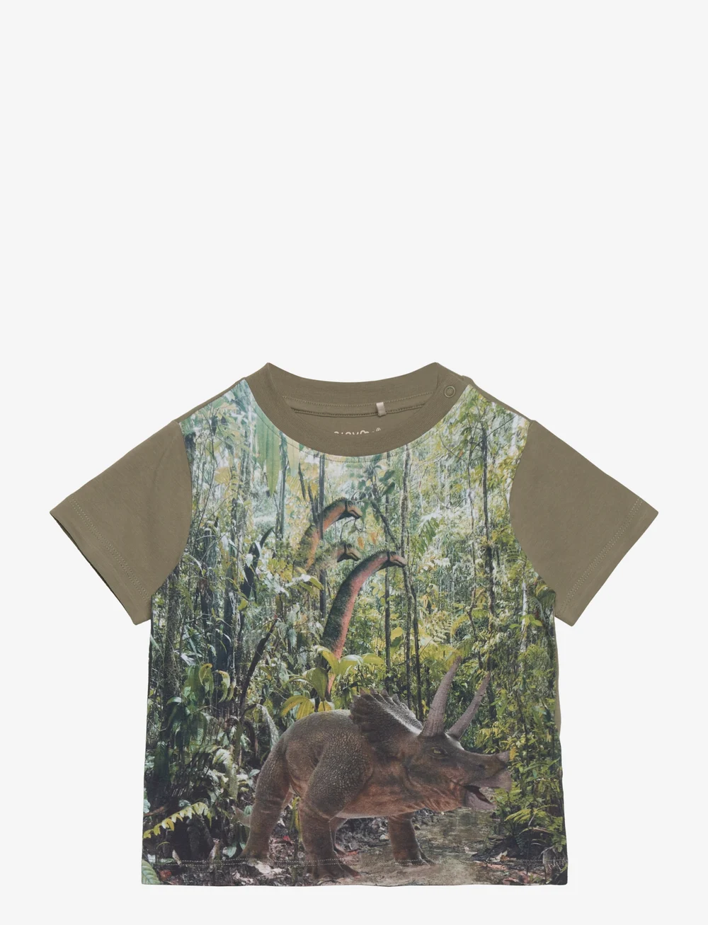 Minymo - T-shirt SS - marškinėliai trumpomis rankovėmis - deep lichen green - 0