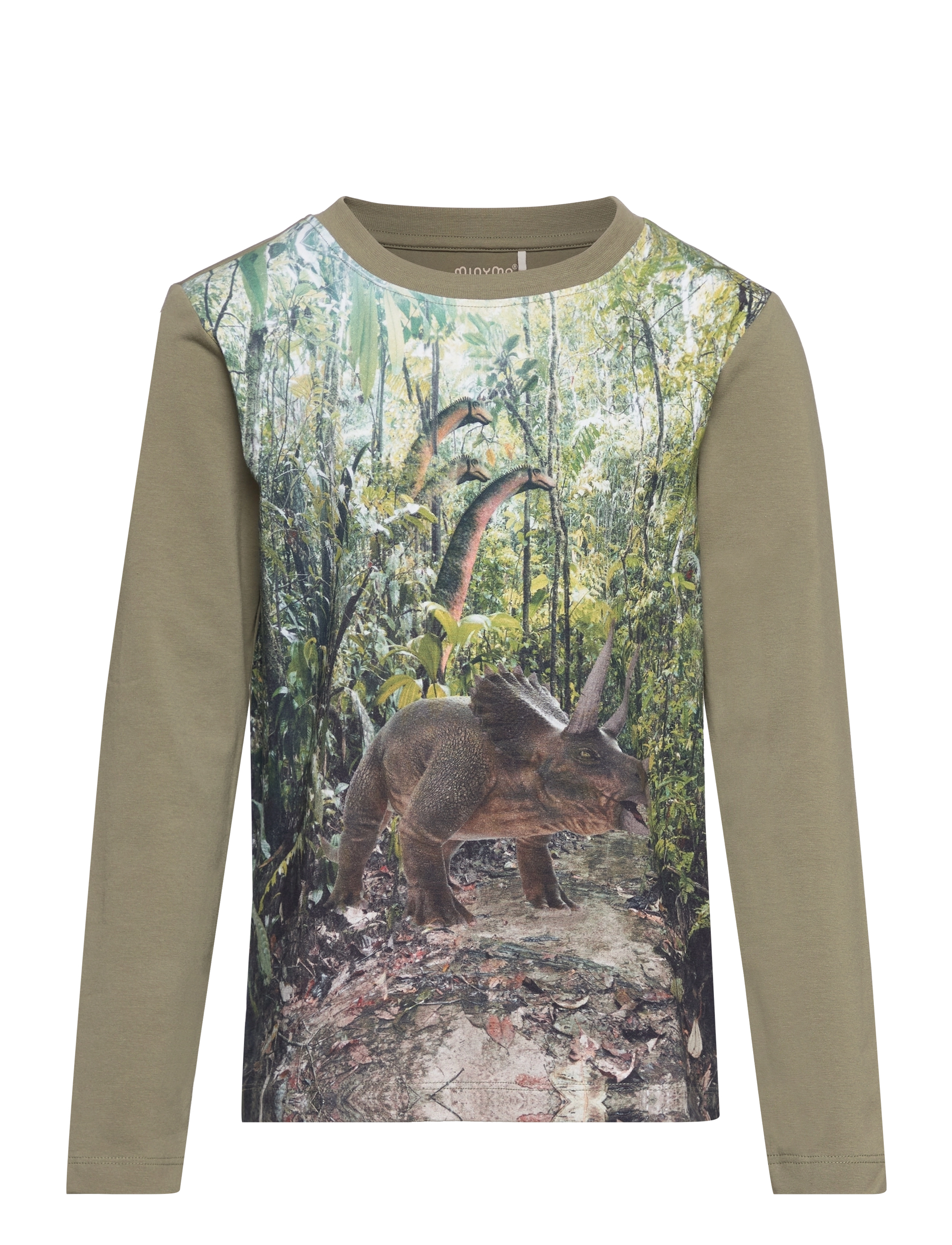 Minymo T-Shirt Ls, 92, Green, T-Shirts > Langærmede T-shirts, Børn