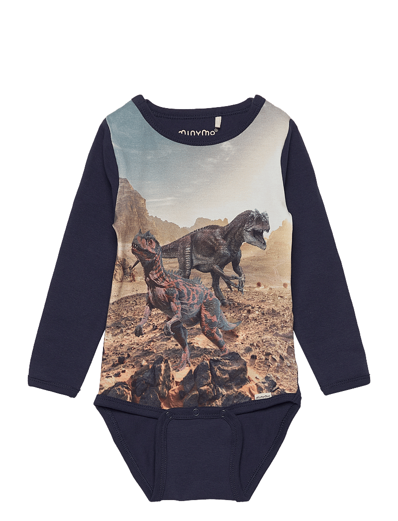 Minymo - Body LS - pitkähihaiset bodyt - black iris - 0