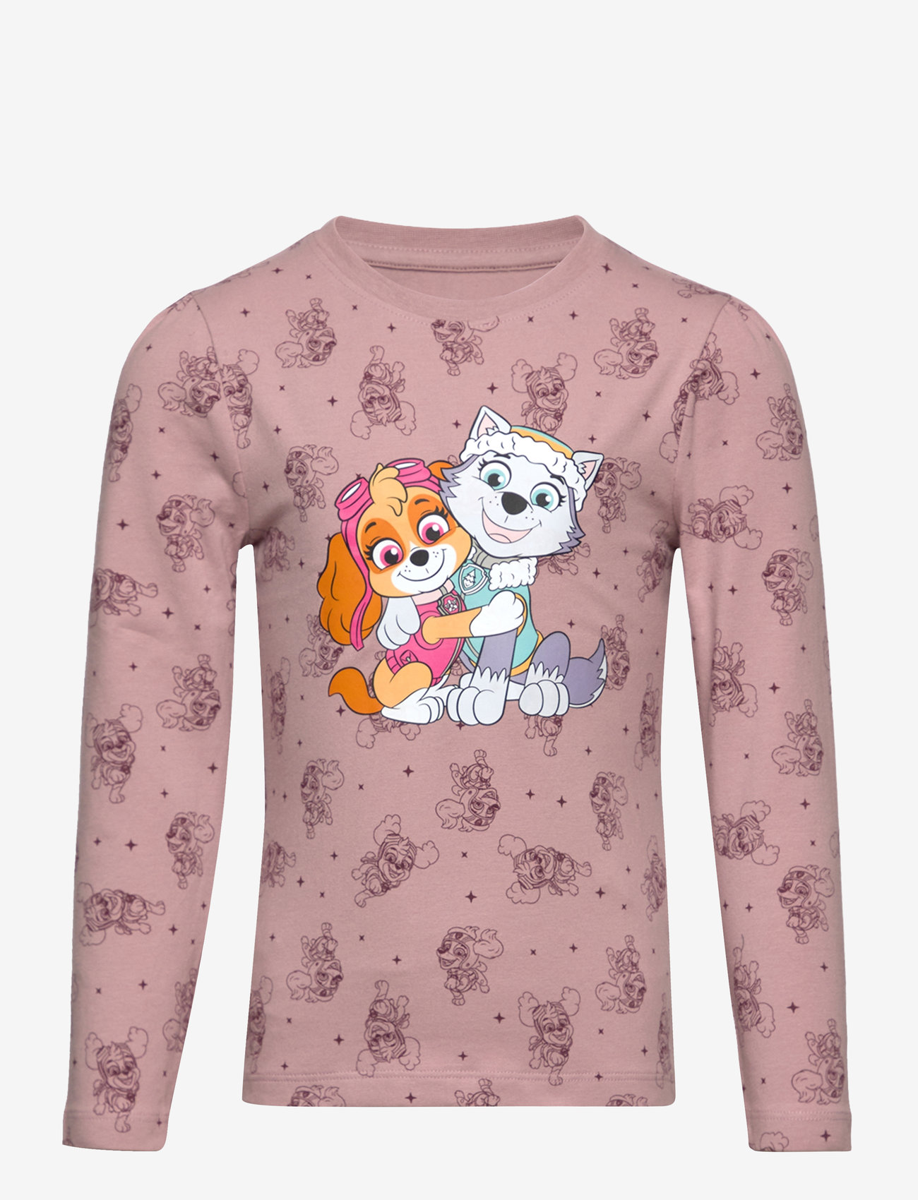 Minymo - T-shirt LS AOP - deauville mauve - 0