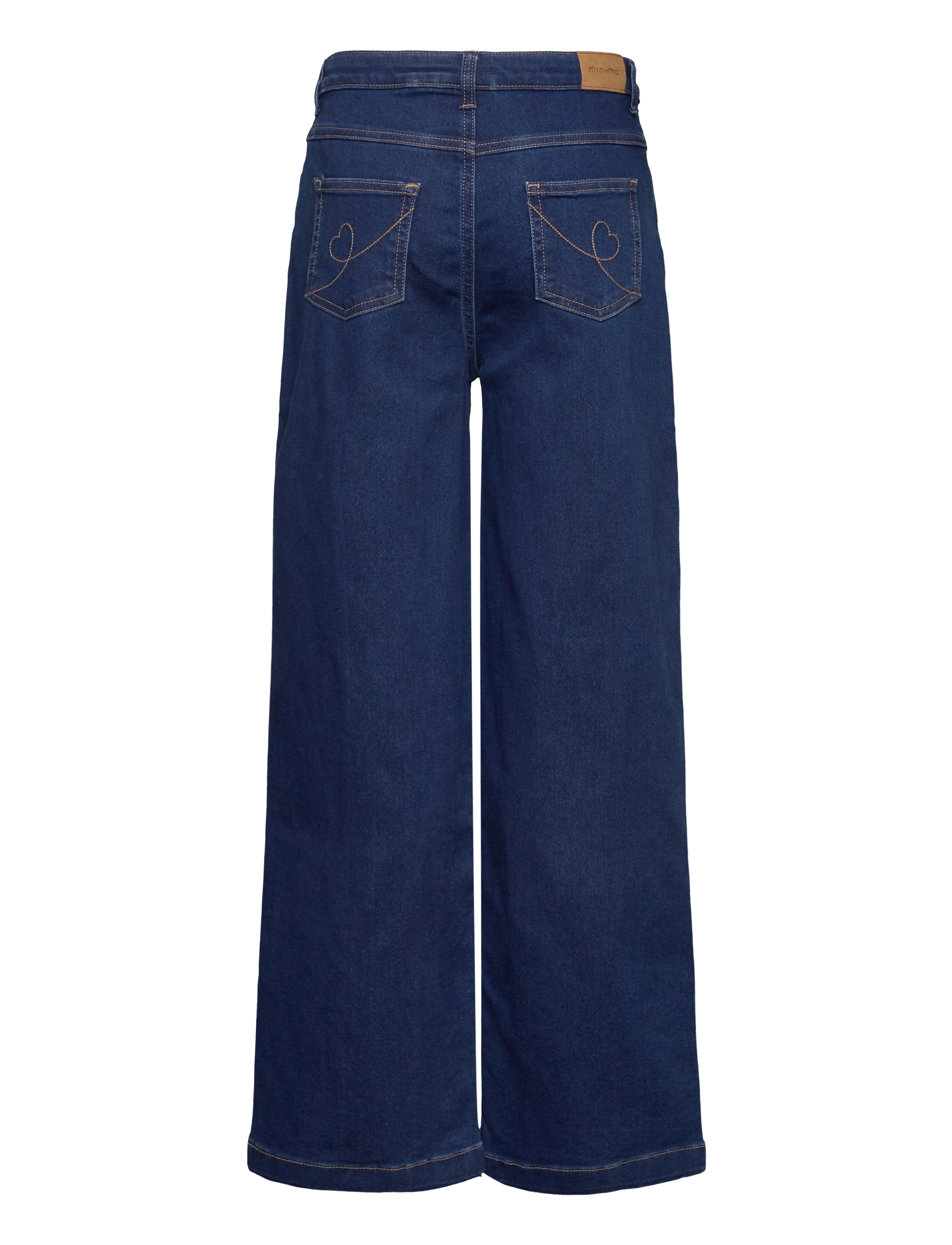 Minymo - Jeans wide loose fit - alt laienevad teksad - denim - 1