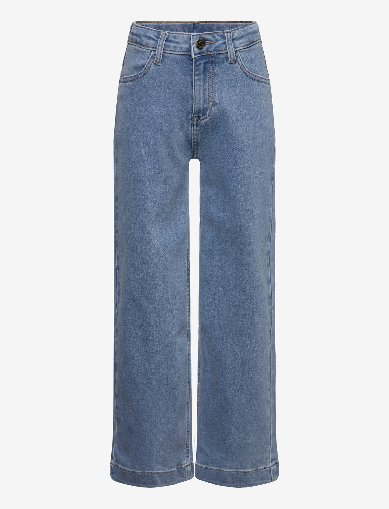 Minymo - Jeans wide loose fit - loose jeans - light dusty blue - 0