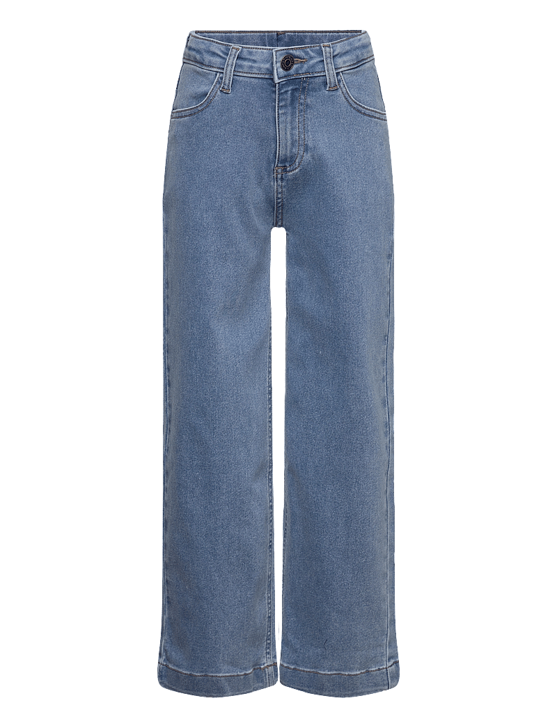 Minymo - Jeans wide loose fit - loose jeans - light dusty blue - 0