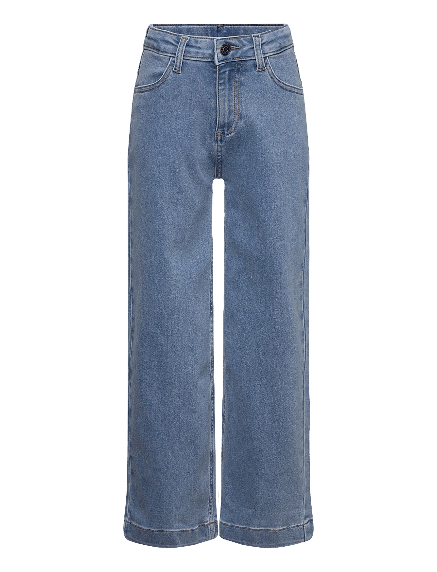 Minymo - Jeans wide loose fit - loose jeans - light dusty blue - 0