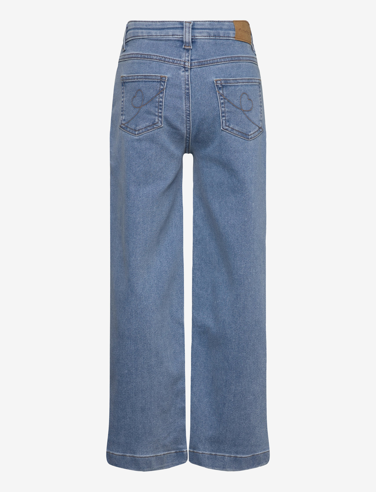 Minymo - Jeans wide loose fit - loose jeans - light dusty blue - 1