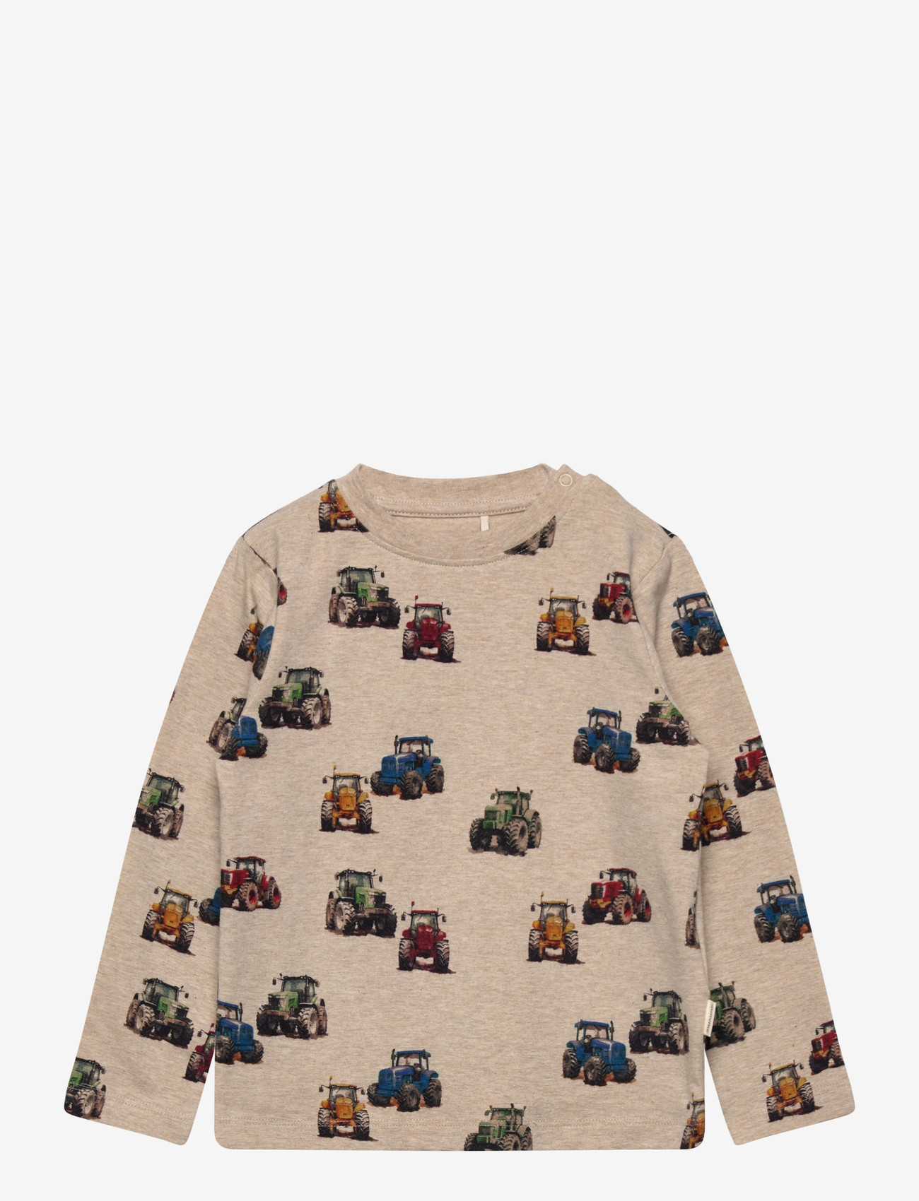 Minymo - T-shirt LS - langärmelig - beige melange - 0