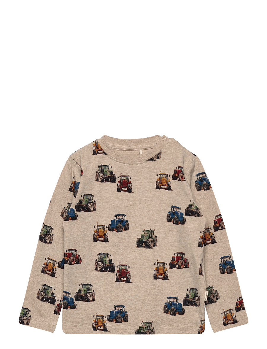 Minymo - T-shirt LS - langärmelig - beige melange - 0