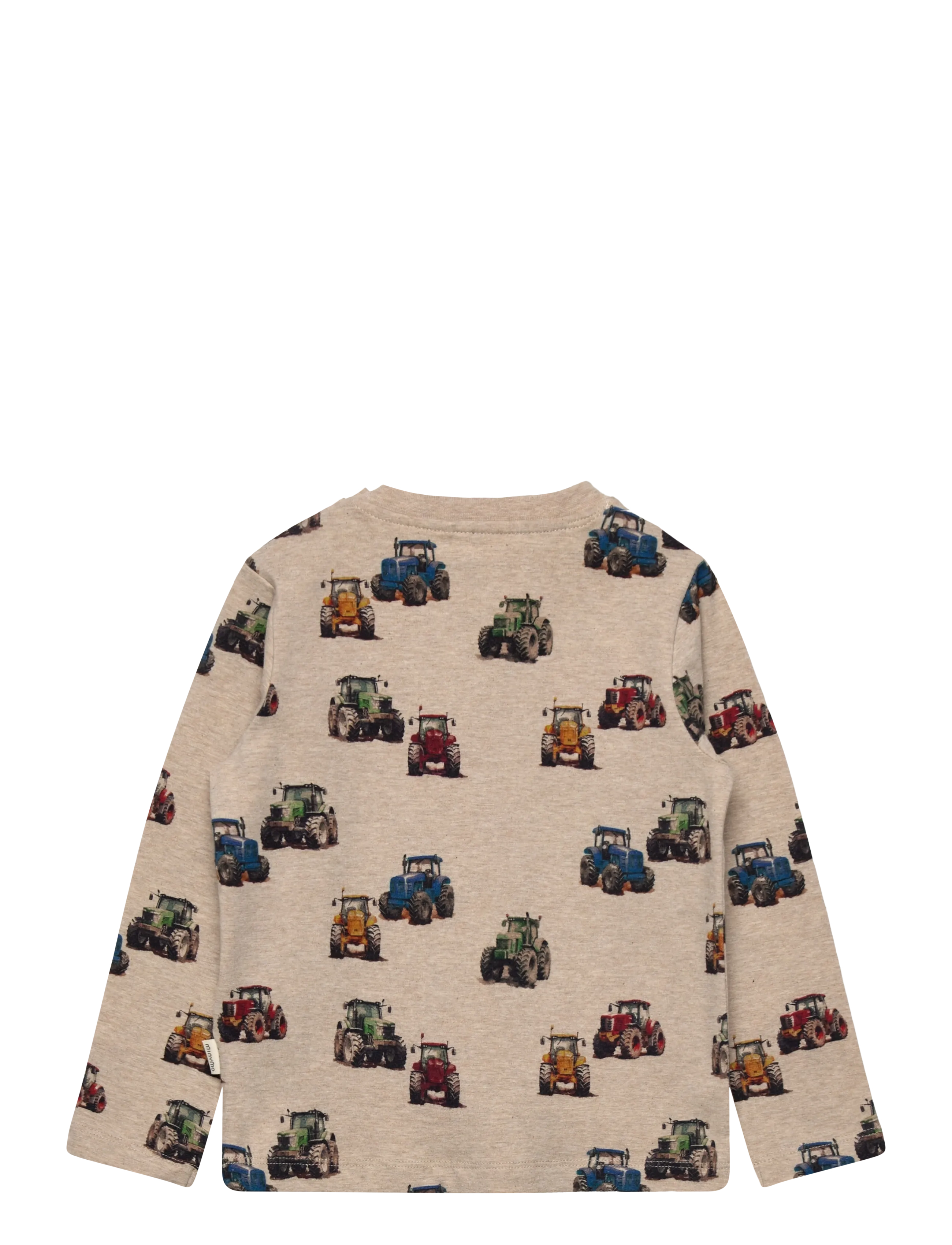Minymo - T-shirt LS - long-sleeved t-shirts - beige melange - 1