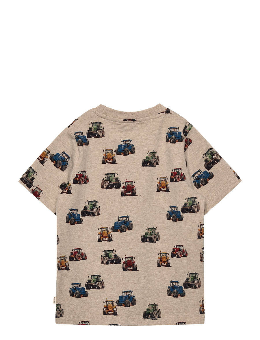 Minymo - T-shirt SS - kortärmade t-shirts - beige melange - 1