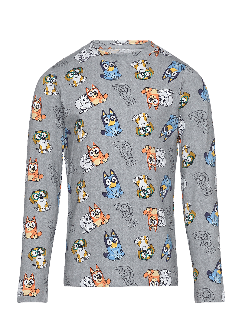 Minymo - T-shirt LS - langærmede t-shirts - grey melange - 0