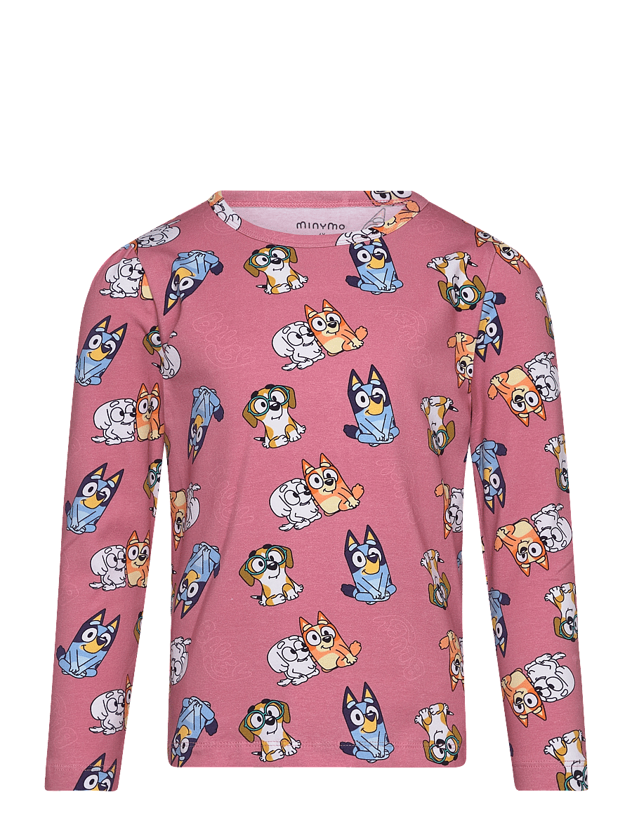 Minymo - T-shirt LS - langärmelig - slate rose - 0