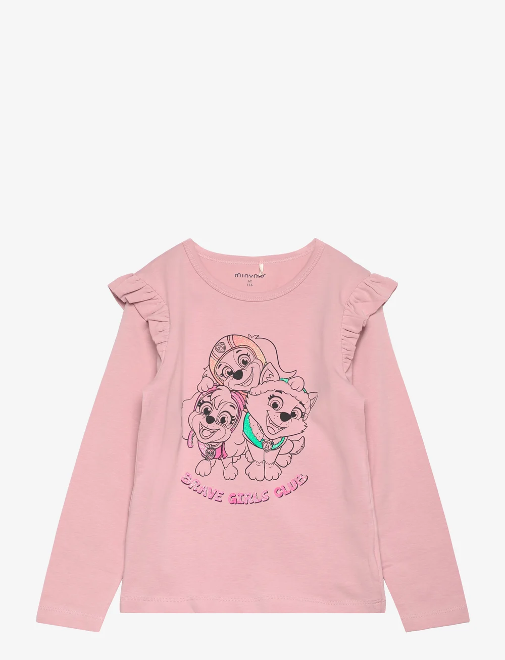 Minymo - T-shirt LS - langärmelig - pale mauve - 0