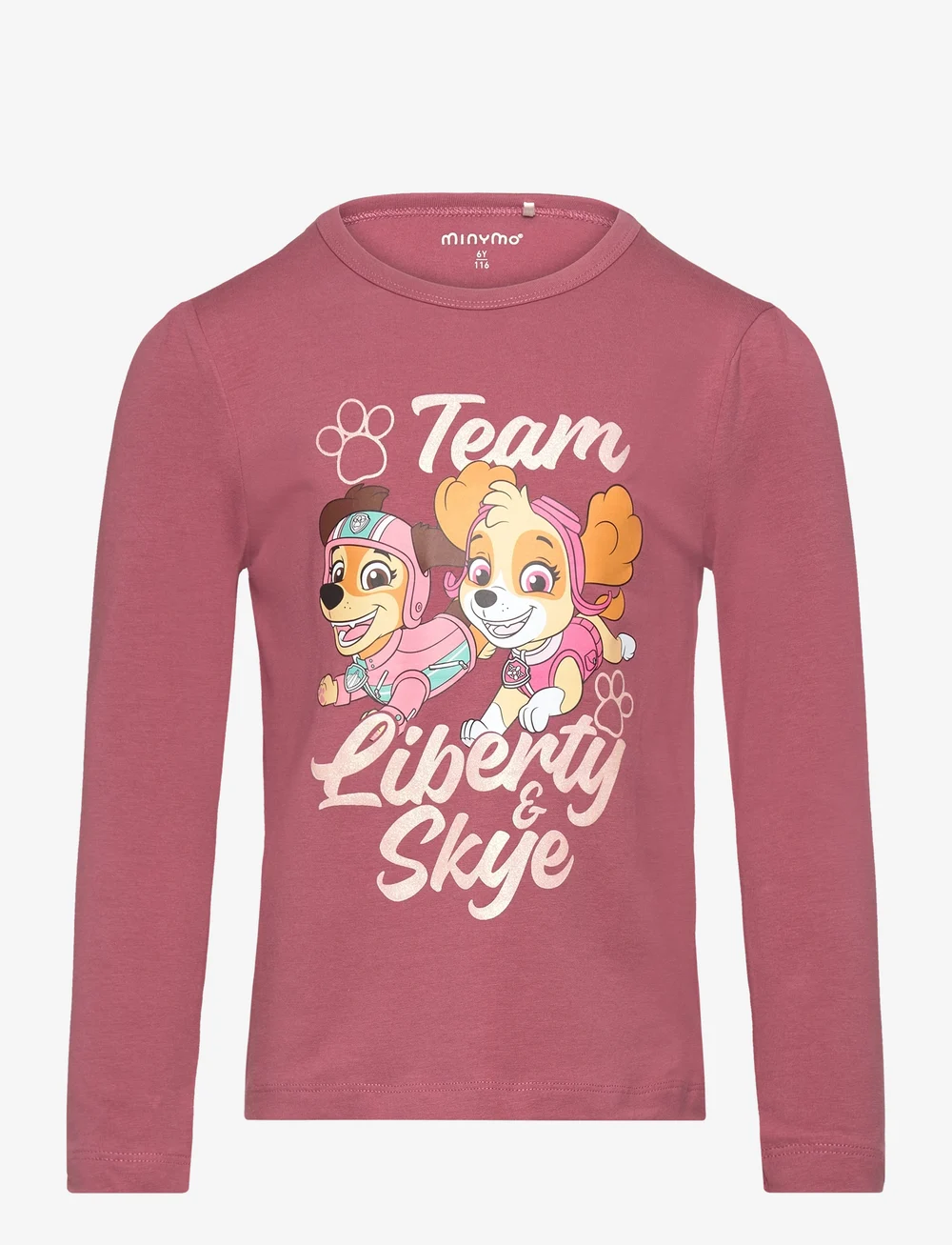 Minymo - T-shirt LS - t-krekli ar garām piedurknēm - deco rose - 0