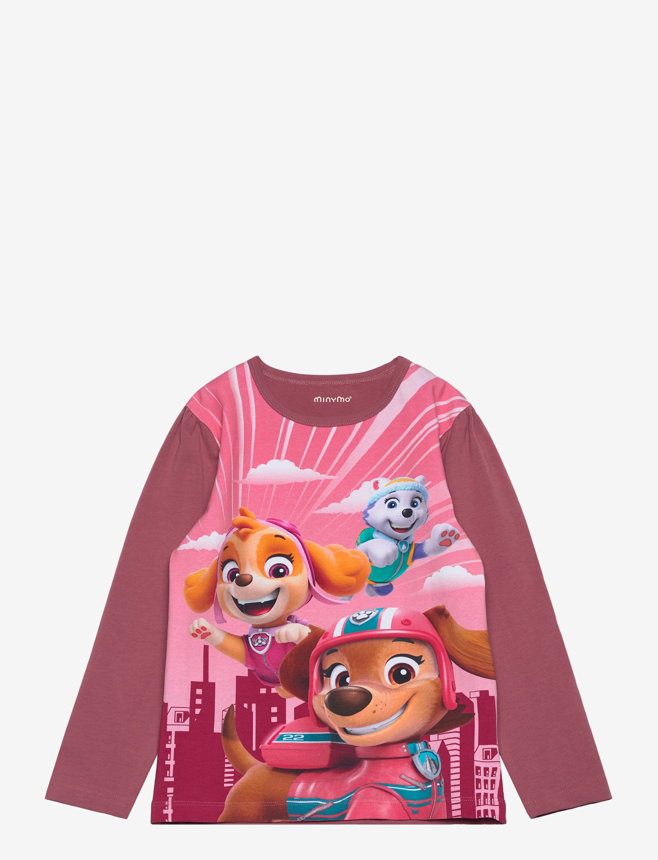 Minymo - T-shirt LS - long-sleeved t-shirts - deco rose - 0