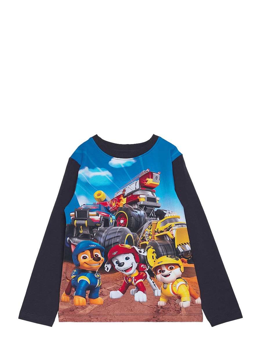 Minymo - T-shirt LS - pikkade varrukatega t-särgid - parisian night - 0