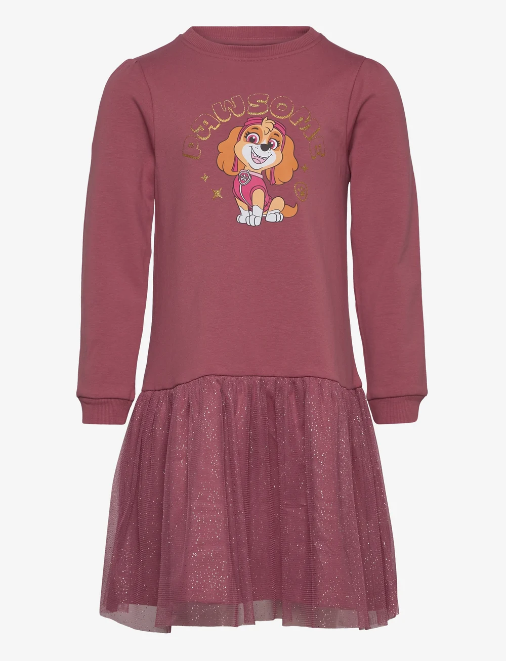 Minymo - Dress LS Sweat - långärmade vardagsklänningar - deco rose - 0