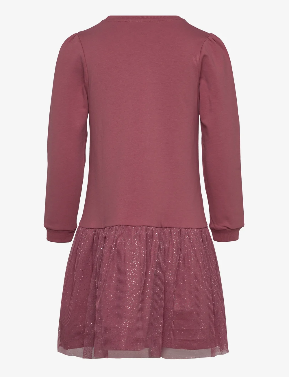 Minymo - Dress LS Sweat - långärmade vardagsklänningar - deco rose - 1