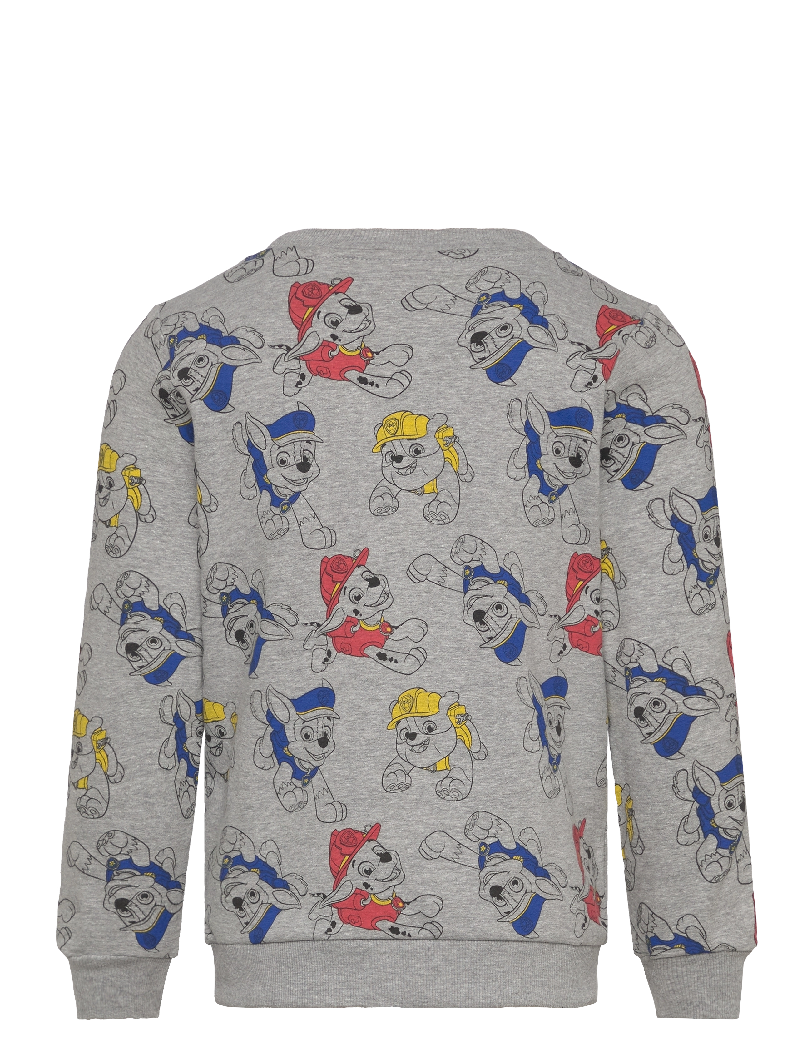 Minymo - Sweatshirt LS AOP - sweatshirts - grey melange - 1