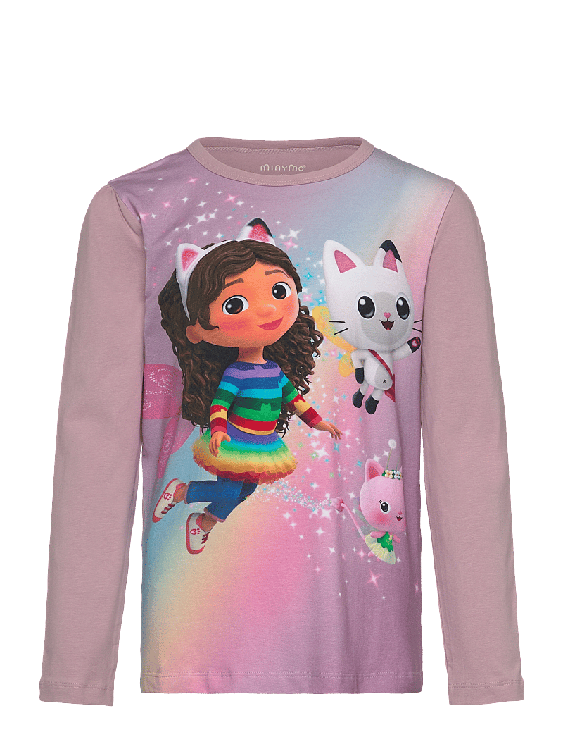 Minymo - T-shirt LS - long-sleeved t-shirts - dawn pink - 0