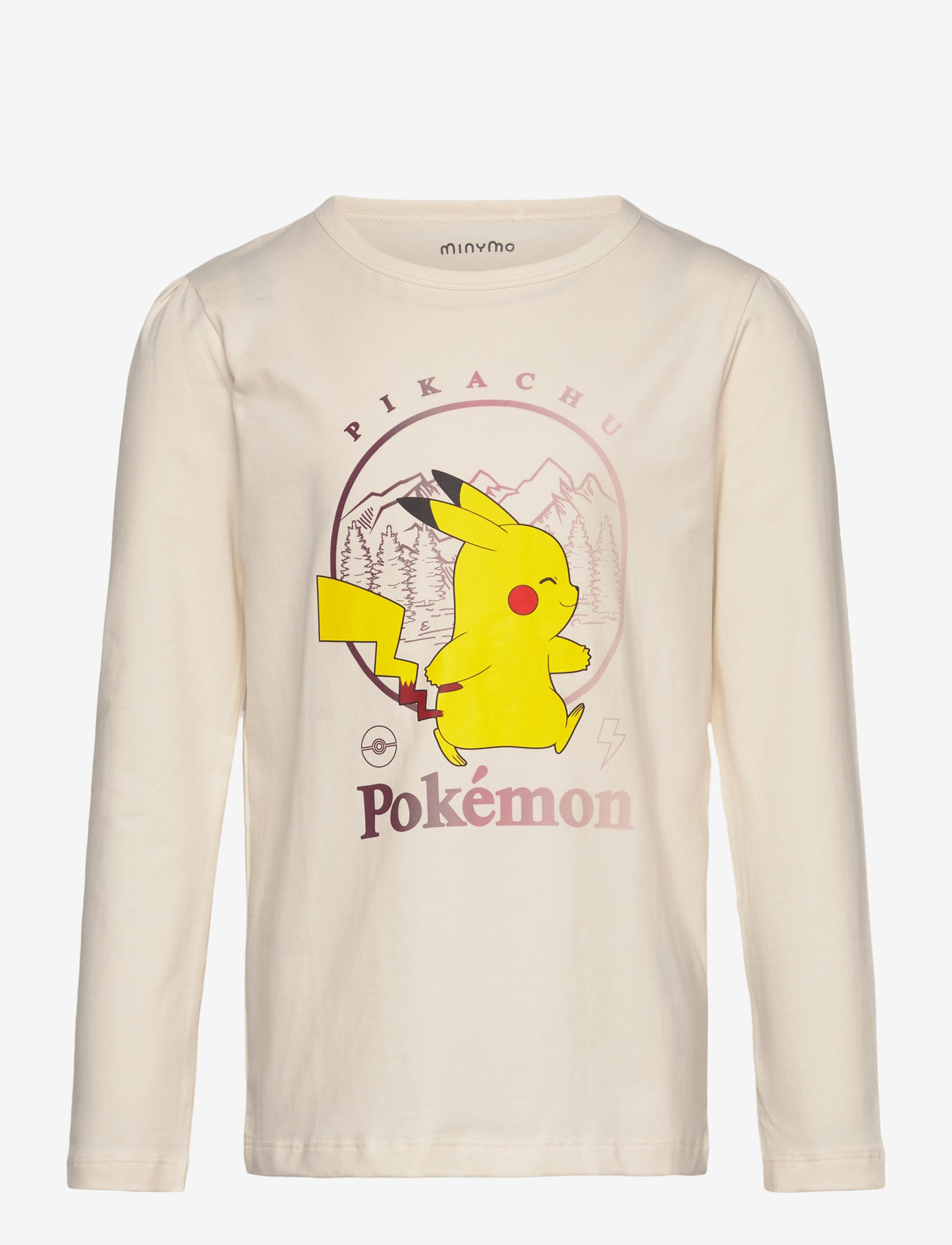 Minymo - T-shirt LS - långärmade t-shirts - eggnog - 0