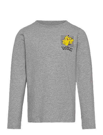 Minymo T-shirt LS - Long-sleeved t-shirts - GREY MELANGE / grey