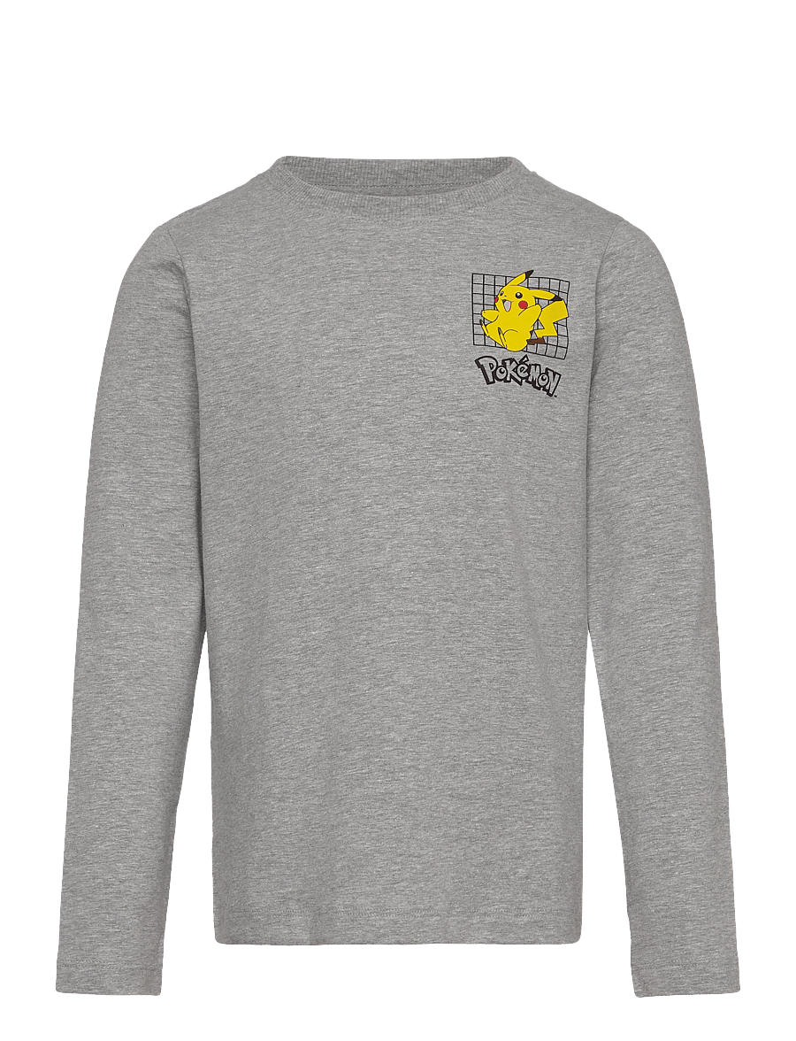 Minymo - T-shirt LS - long-sleeved t-shirts - grey melange - 0