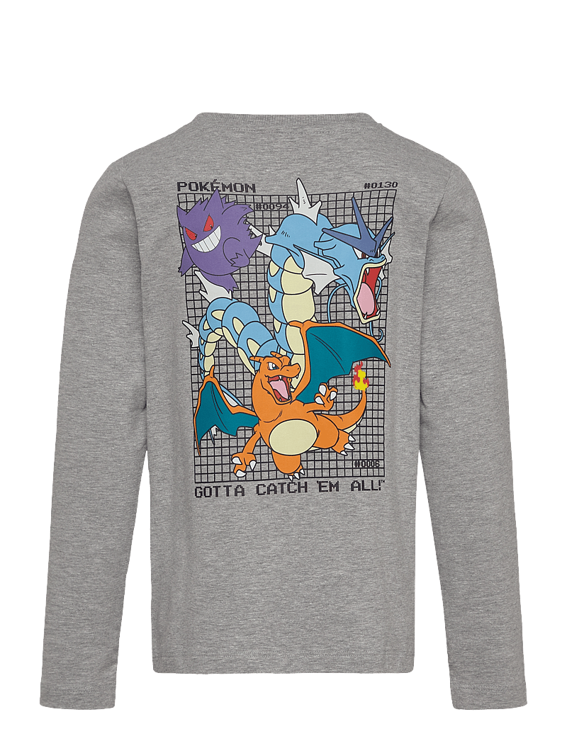 Minymo - T-shirt LS - langærmede t-shirts - grey melange - 1