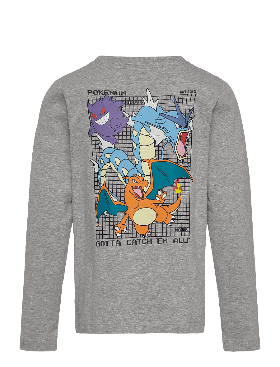 Minymo - T-shirt LS - long-sleeved t-shirts - grey melange - 1