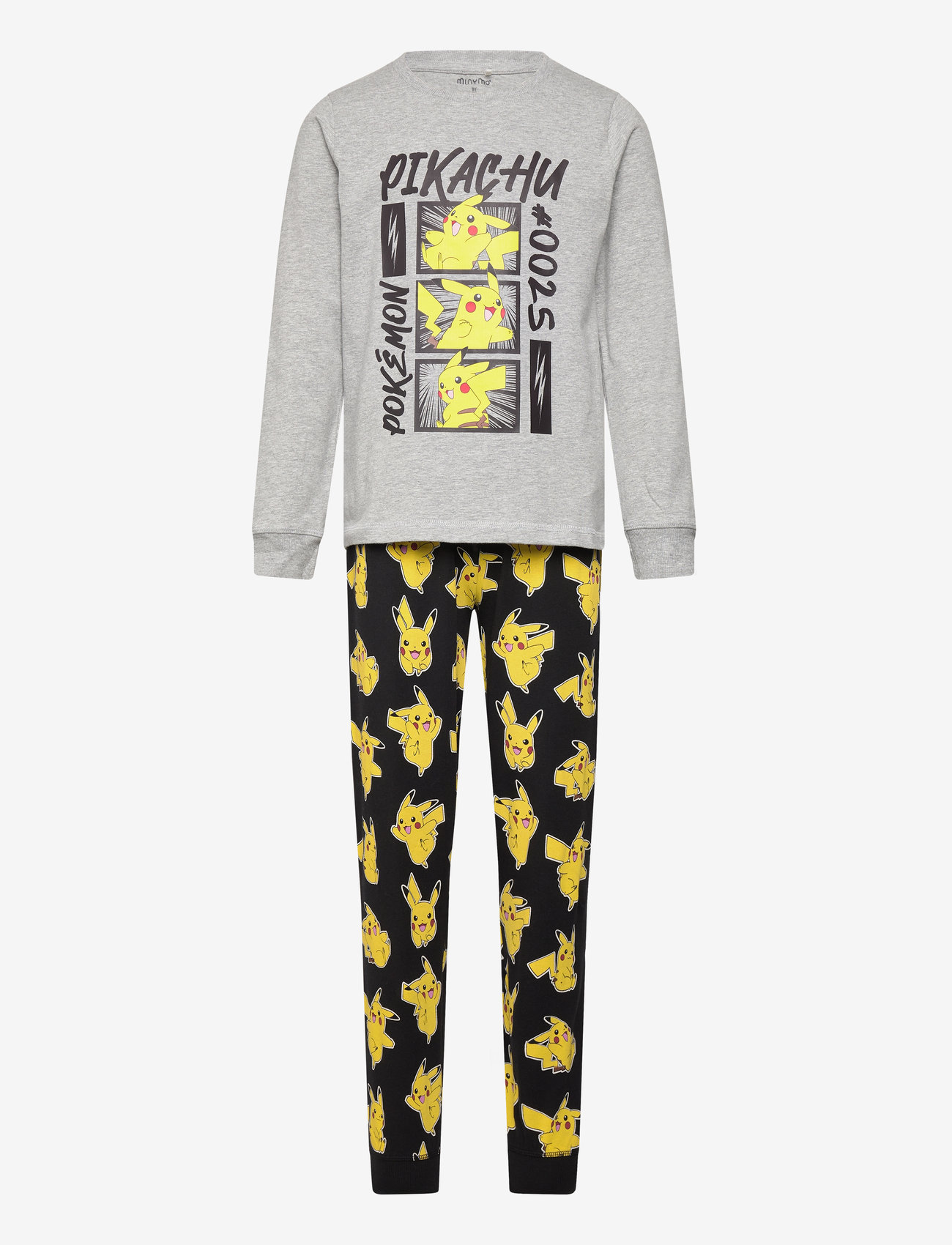 Minymo - Pyjamas LS Set - sets - grey melange - 0