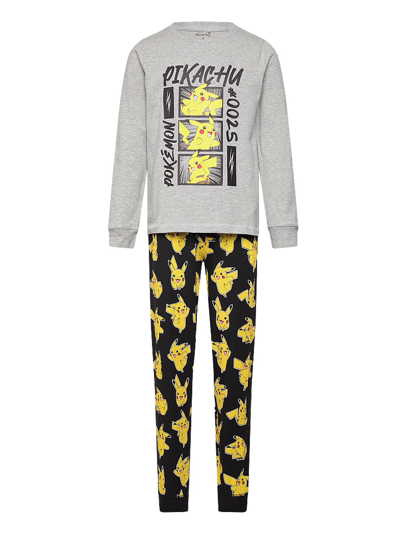 Minymo - Pyjamas LS Set - sett - grey melange - 0