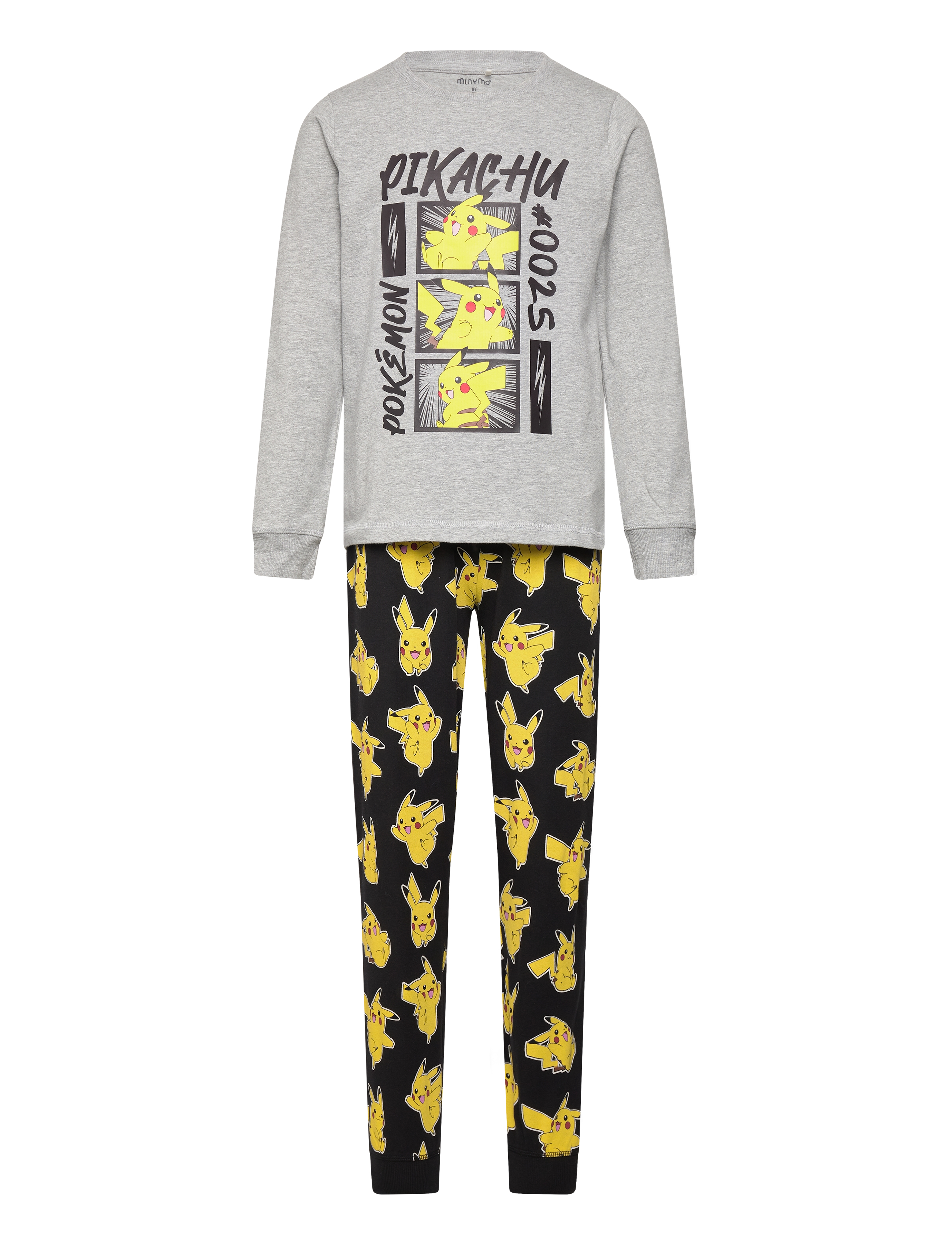 Minymo Pyjamas LS Set - Nattøj - GREY MELANGE / grey