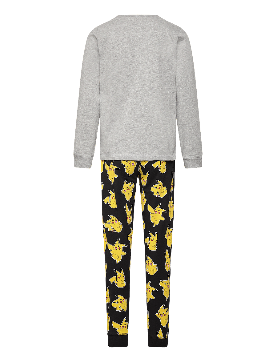 Minymo - Pyjamas LS Set - pyjama-sets - grey melange - 1