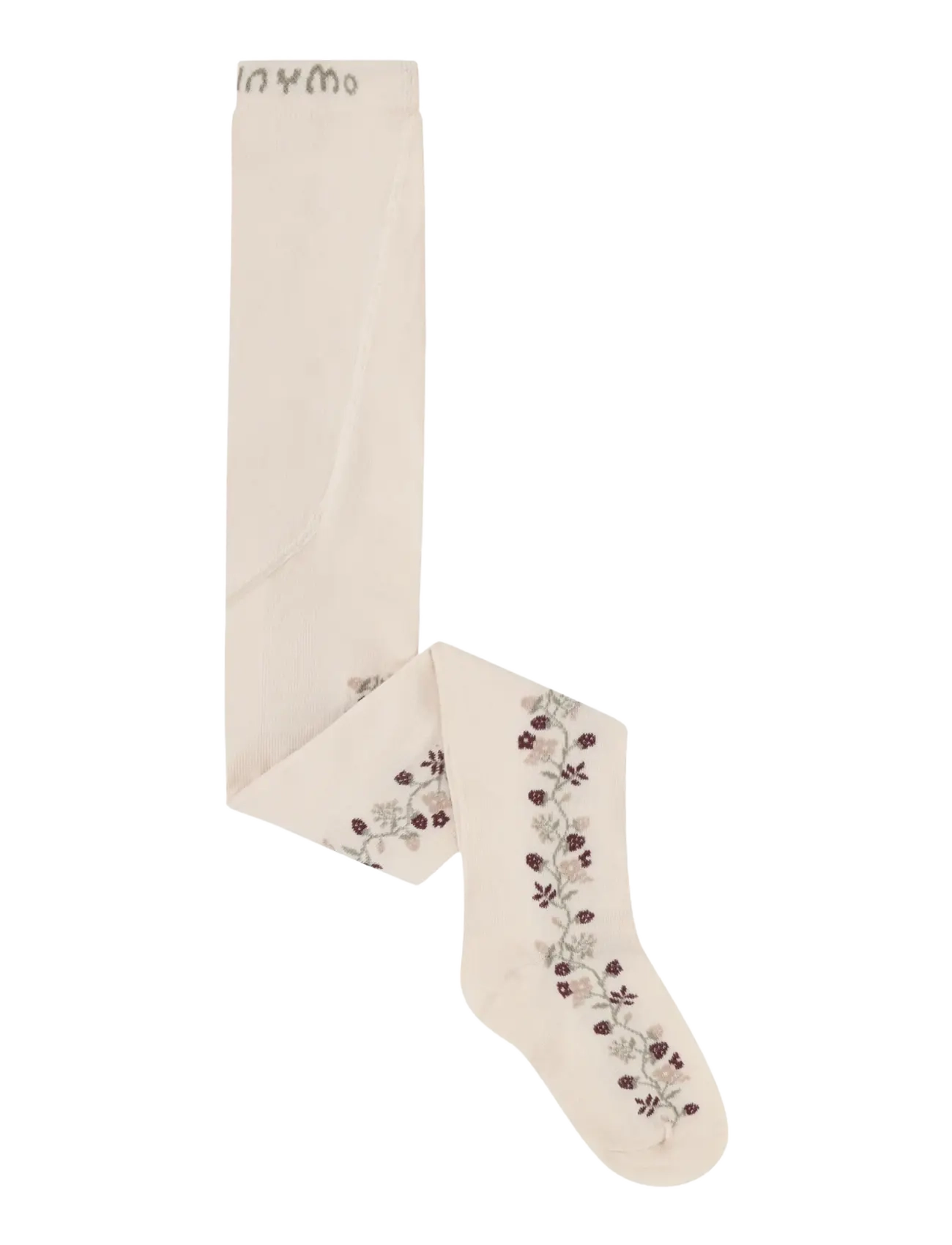 Minymo - Stockings w. pattern (2-pack) - tights - birch - 2