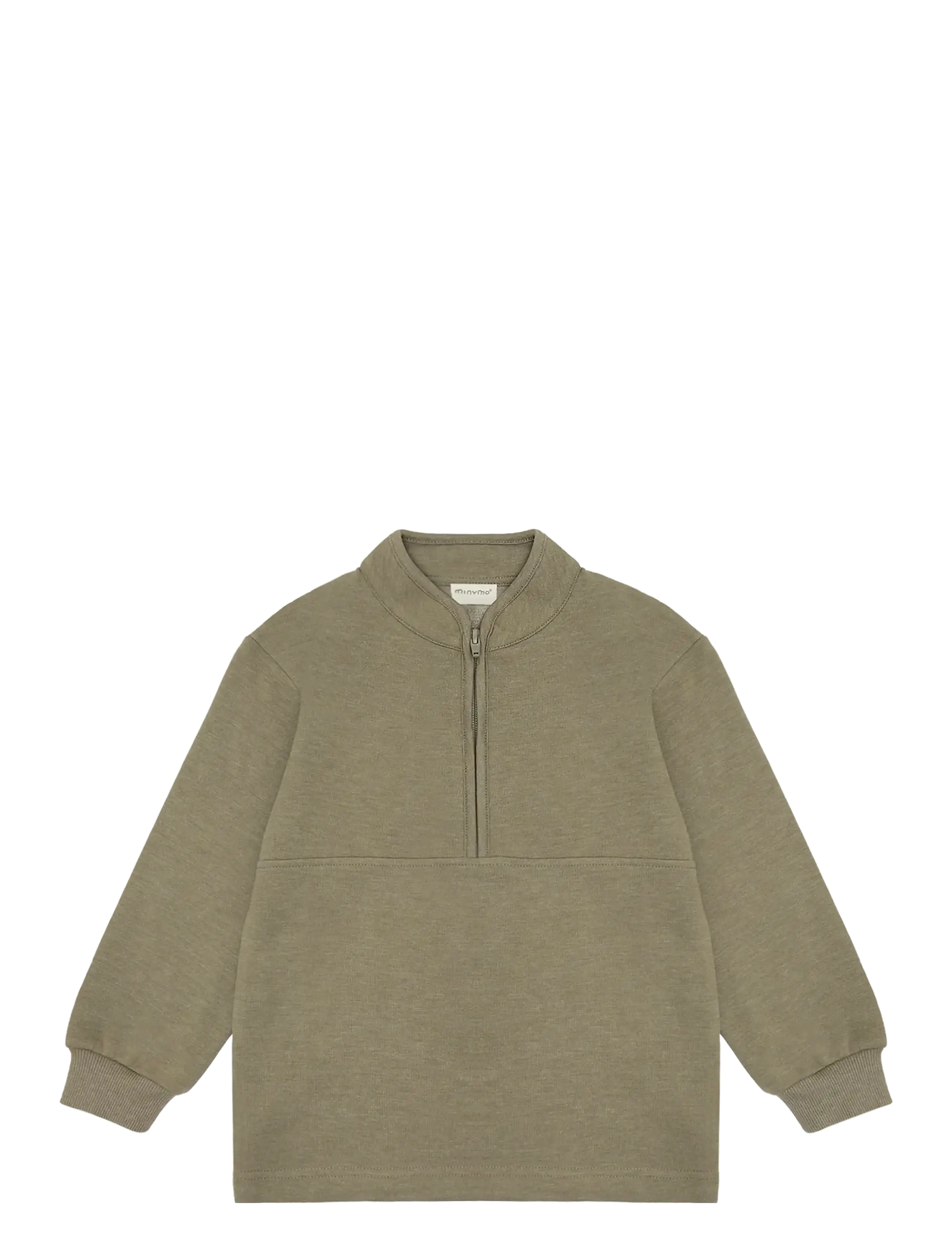 Minymo - Sweatshirt w.zip (2-pack) - sweatshirts - vetiver - 2