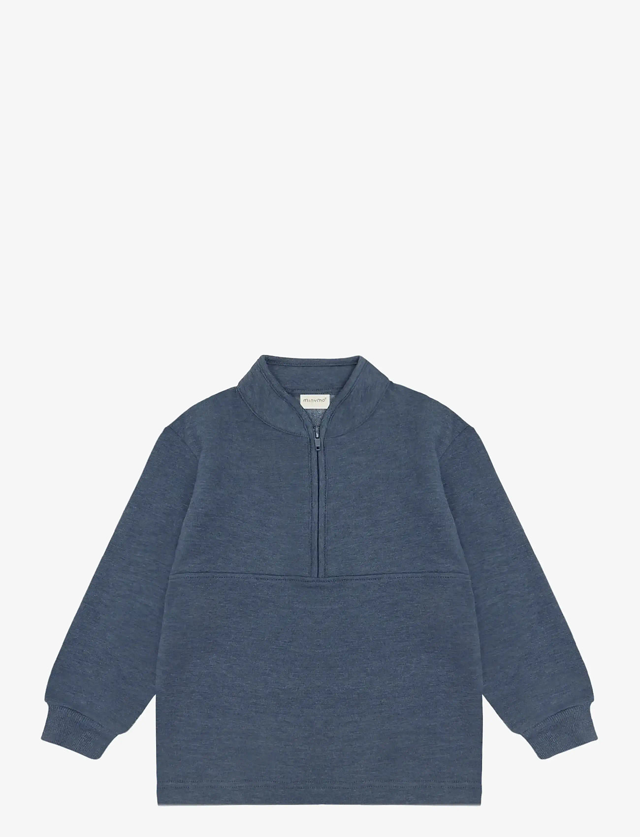 Minymo - Sweatshirt w.zip (2-pack) - collegepaidat - vetiver - 3