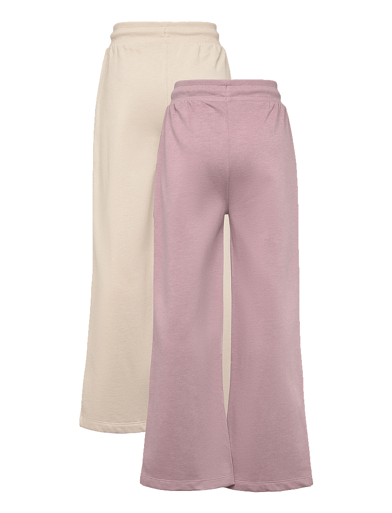 Minymo - Sweat pant (2-pack) - joggingbuxur - elderberry - 2