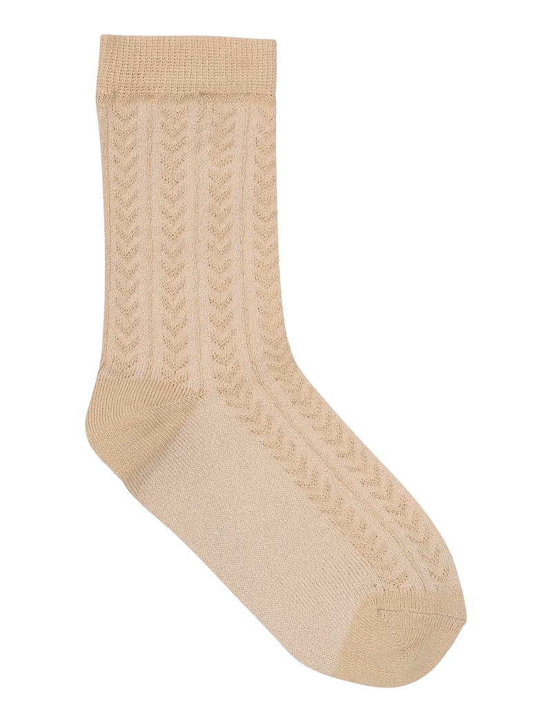 Minymo - Socks w. knit (5-pack) - sokker - red - 1