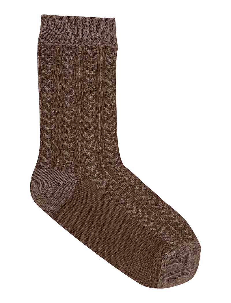 Minymo - Socks w. knit (5-pack) - sokker - red - 2