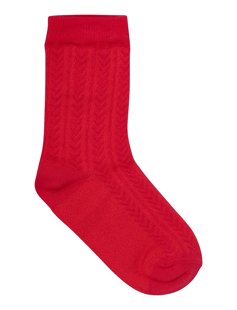 Minymo - Socks w. knit (5-pack) - sokker - red - 5